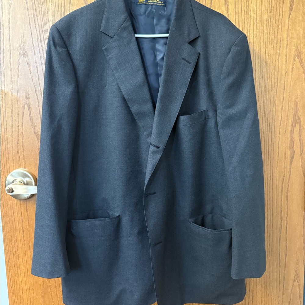 100% Pure Wool Brooks Brothers Charcoal Blazer